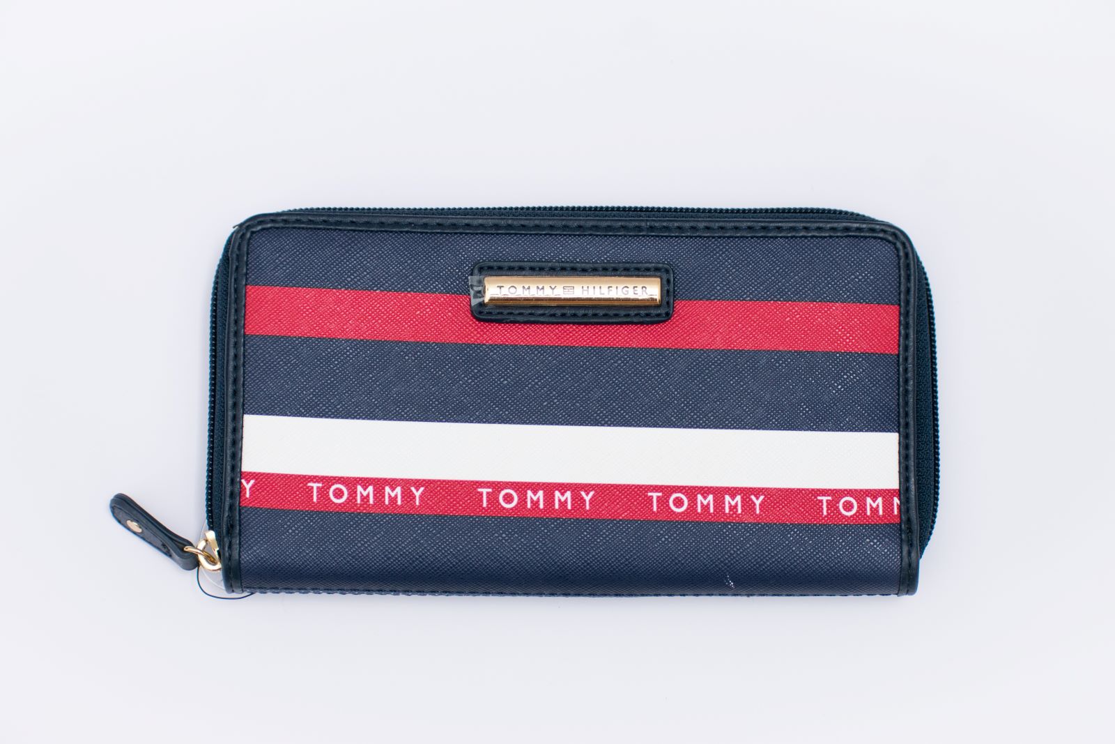 Cartera Tommy Hilfiger azul y roja